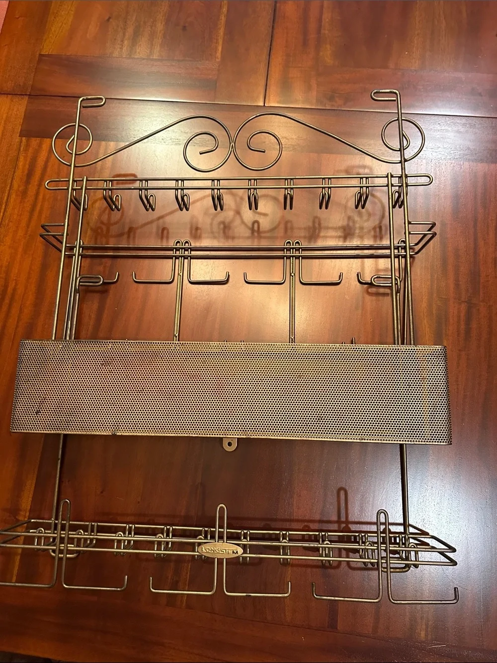 LongStem Over The Door/Wall Jewelry Organizer In Bronze Display Over 300 Pieces